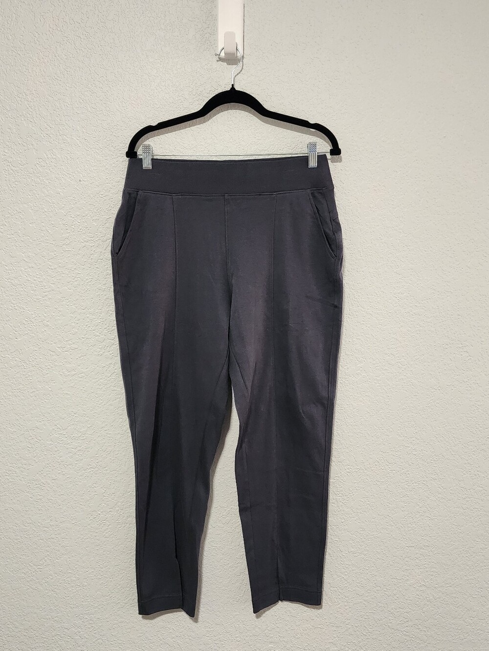 Pact Gray Airplane Pants Slit Ankle Organic Cotton